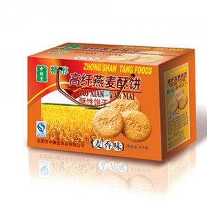 中膳堂糖醇高纖燕麥酥餅麥香味