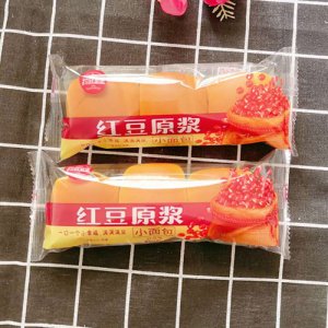 拉菲堡堡紅豆原漿面包紅豆味稱重
