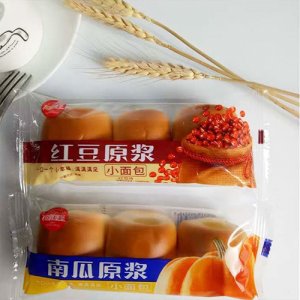 拉菲堡堡紅豆原漿小面包紅豆味稱重