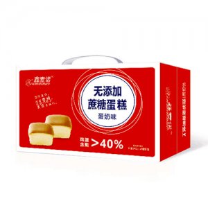 鑫麥諾無(wú)添加蔗糖蛋糕蛋奶味禮盒