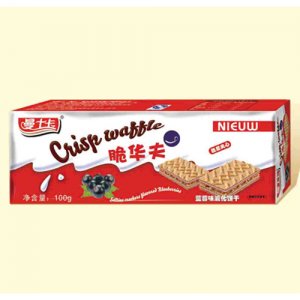 曼士卡100g藍莓味華夫