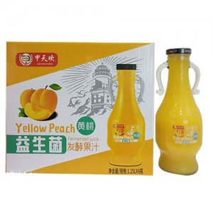 甲天歡益生菌黃桃果汁1.25Lx6