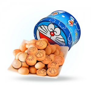 大潤谷哆啦A夢公仔圓罐注心餅