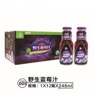 小白蘭野生藍莓汁飲料248mlx12瓶