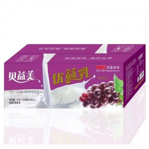 貝益美優益乳葡萄味箱裝