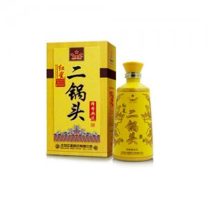 北京紅星二鍋頭53度清香典范500ml黃盒