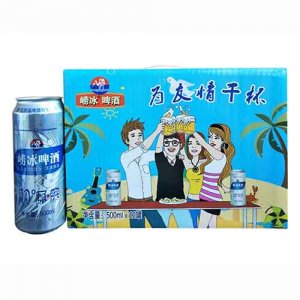 嶗冰10°原漿啤酒為友情干杯490ml×12罐