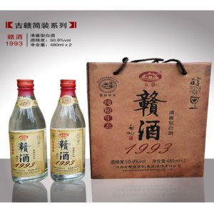 贛酒1993（光瓶）清醬型白酒
