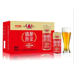 愛京小麥原漿啤酒330mlX24罐紅色