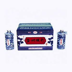 金地糧倉青花瓷瓶酒