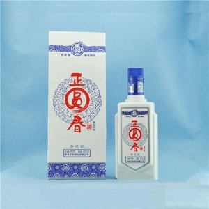 正圓春青花瓷白酒紙袋500ml