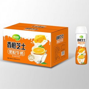 恒欣源香橙芝士果粒牛奶480mlx15瓶