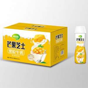 恒欣源芒果芝士果粒牛奶480mlx15瓶