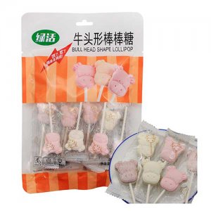 綠活牛頭形棒棒糖52g