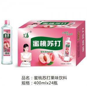 九州華洋蜜桃蘇打果味飲料簡箱