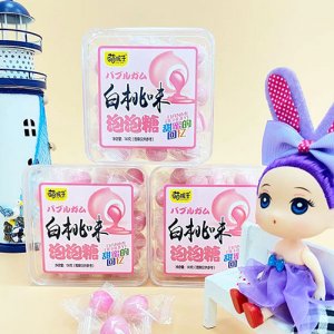 萌孩子白桃味泡泡糖130g