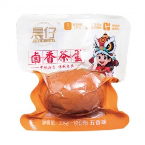 晨仔鹵香茶蛋有殼五香味30g