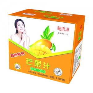 味優(yōu)滋生榨芒果汁飲料1.5Lx6瓶