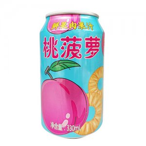 笑為鮮真有桃菠蘿肉果肉果汁330ml