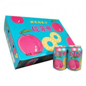 笑為鮮桃菠蘿果汁禮盒330mlx24罐