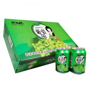 笑為鮮葡萄味汽水330mlx24罐