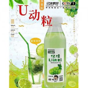 億佳果園U動粒葡萄果粒果汁飲料380ml