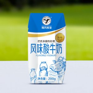 現代牧業風味酸牛奶200g