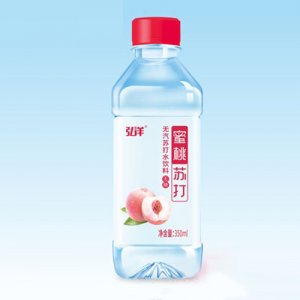 弘洋蜜桃蘇打水飲料350ml
