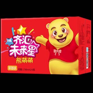 齊匯未來星熊萌萌草莓味乳酸菌含乳飲品238mlx24瓶