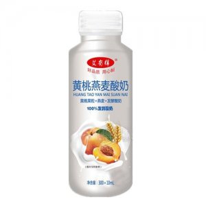 艾有樣黃桃燕麥果粒酸奶飲品310ml