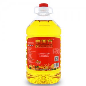 走四方大豆花生芝麻食用調和油5L