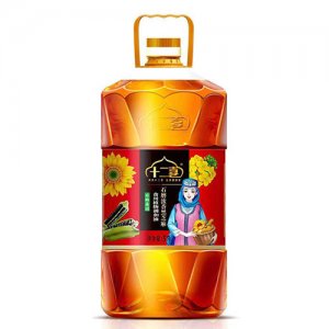 十二喜非轉基因石磨濃香黑芝麻食用植物調和油 5L