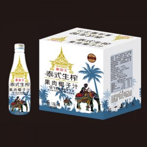 泰金王泰式生榨果肉椰子汁1.25Lx6瓶