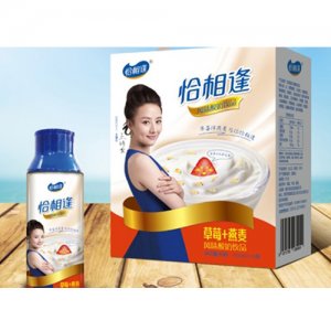 恰相逢草莓燕麥風味酸奶飲品355mlx10罐