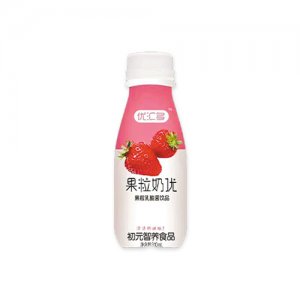 優匯多草莓味果粒乳酸菌飲品310ml