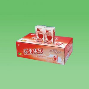 張弓花生牛奶箱