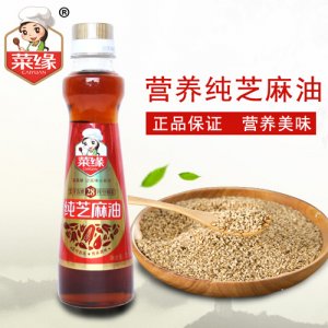 菜緣純芝麻油252ml