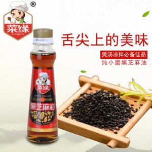 菜緣黑芝麻油168ml