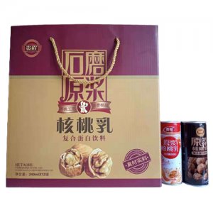 貴程石磨原漿核桃乳復(fù)合蛋白飲料禮盒裝