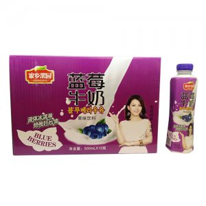 家鄉果園藍莓牛奶500mlx15瓶