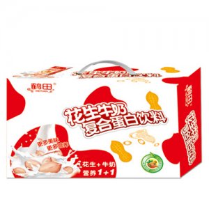 鶴田花生牛奶復合蛋白飲料箱裝