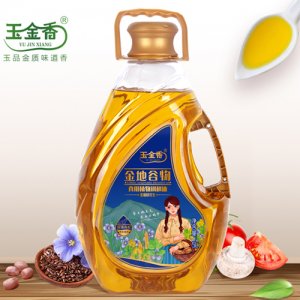 玉金香金地谷物亞麻籽花生食用植物調(diào)和油5L