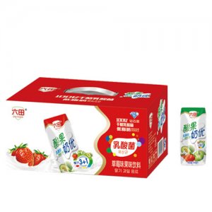 六田酸果奶優乳酸菌草莓味果味飲料