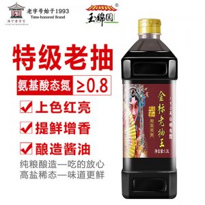 金標老抽王釀造醬油1.3L