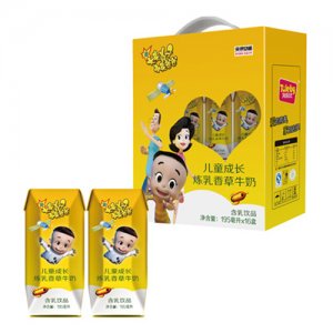 大頭兒子小頭爸爸兒童成長煉乳香草牛奶箱195ml×16盒