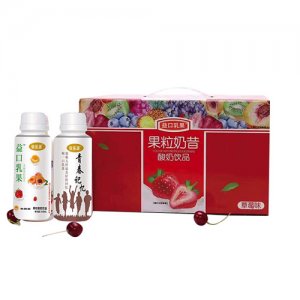益口乳果果粒奶昔酸奶飲品草莓味禮盒