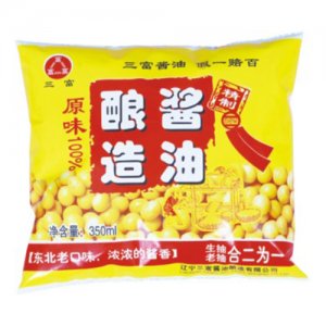三富原味釀造醬油350ml袋裝