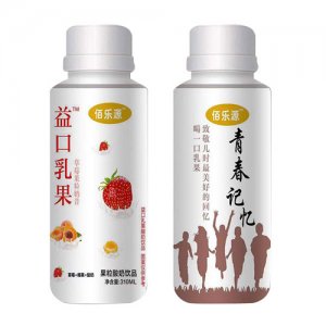佰樂源益口乳果酸奶飲品草莓+椰果310ml