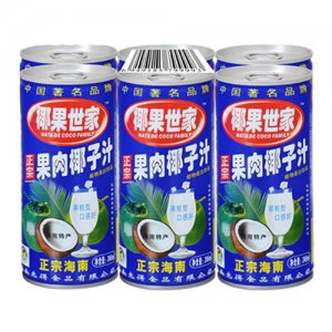 椰果世家245mlx6罐果肉椰汁方便裝