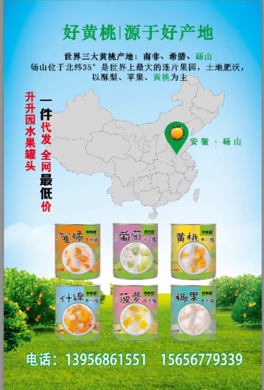 水果罐頭貼牌oem代加工,定制安全又可靠